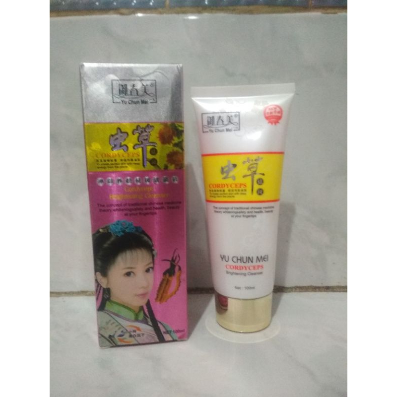 BPOM sabun cordyceps/ Cordyceps facial cleanser / facial wash/Yuchunmei/ CORDYCEPS