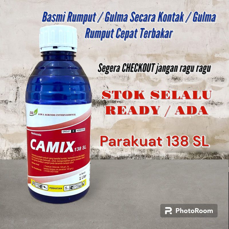 CAMIX 1 Liter Herbisida Parakuat 138 SL Basmi Rumput Gulma di sawah dan kebun anda