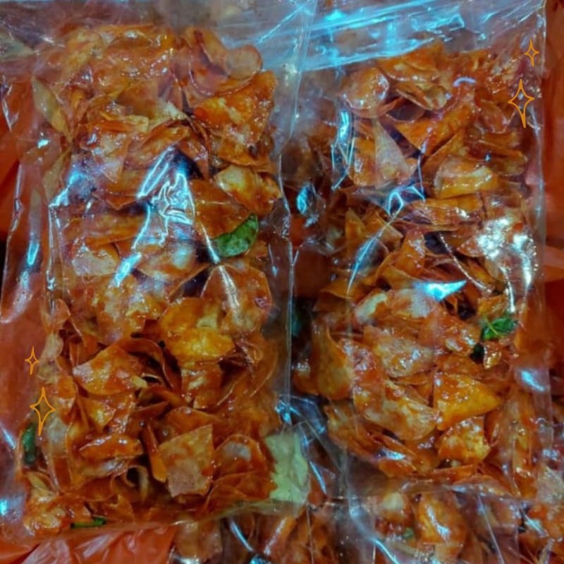 

Keripik Singkong Lengket Pedas Manis 250 Gram - 500 Gram