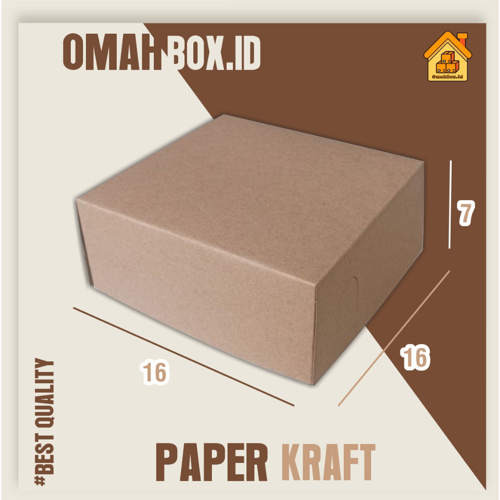 

Paper lunch box 16x16x7 cm | laminasi Bagian dalam | box food | Craft eco | Box Makanan | Box takoyaki | box dimsum | box nasi