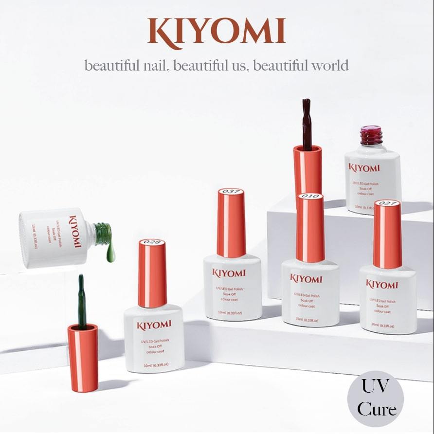 KIYOMI UV Gel Nails Art Shade Warna Tahan Lama YM001