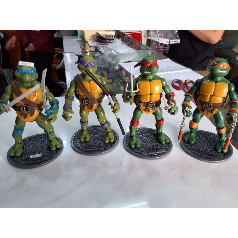 Mainan anak kura kura ninja figure ninja turtle set 4 bh