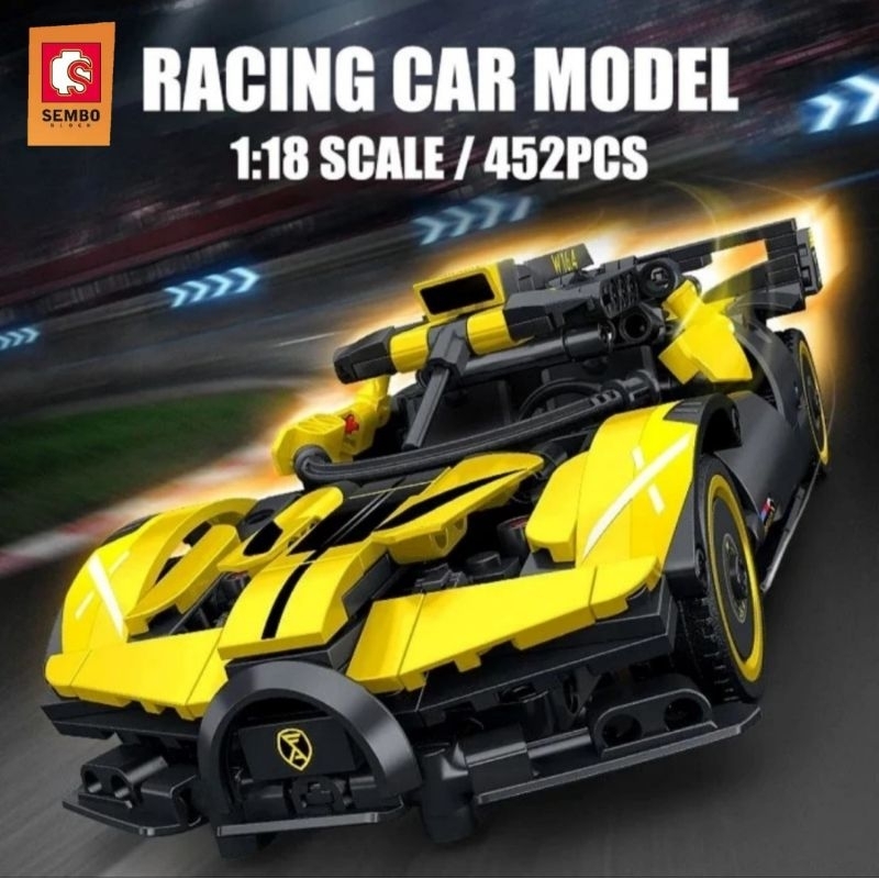SEMBO BLOCK BRICKS SPORT RACING CAR TECHNIC / MAINAN BLOCK MOBIL SPORT TEKNIK