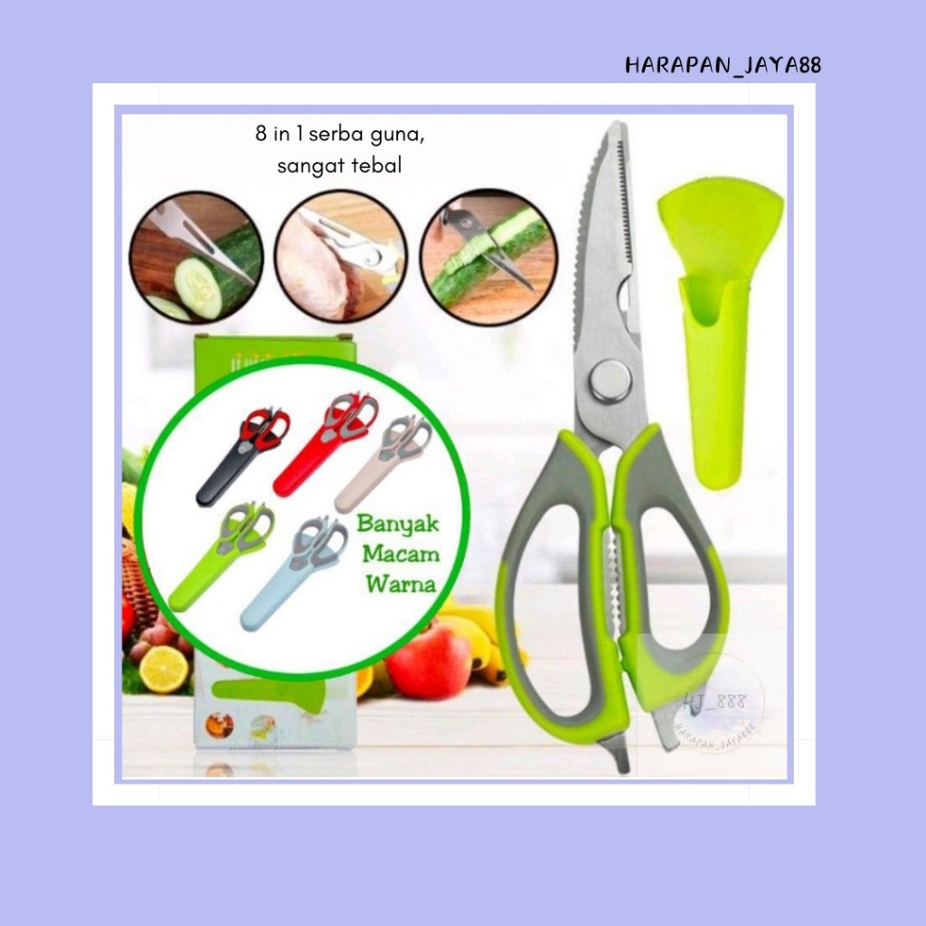 

{HJ_888}GUNTING DAPUR SERBAGUNA MULTIFUNGSI 8IN1