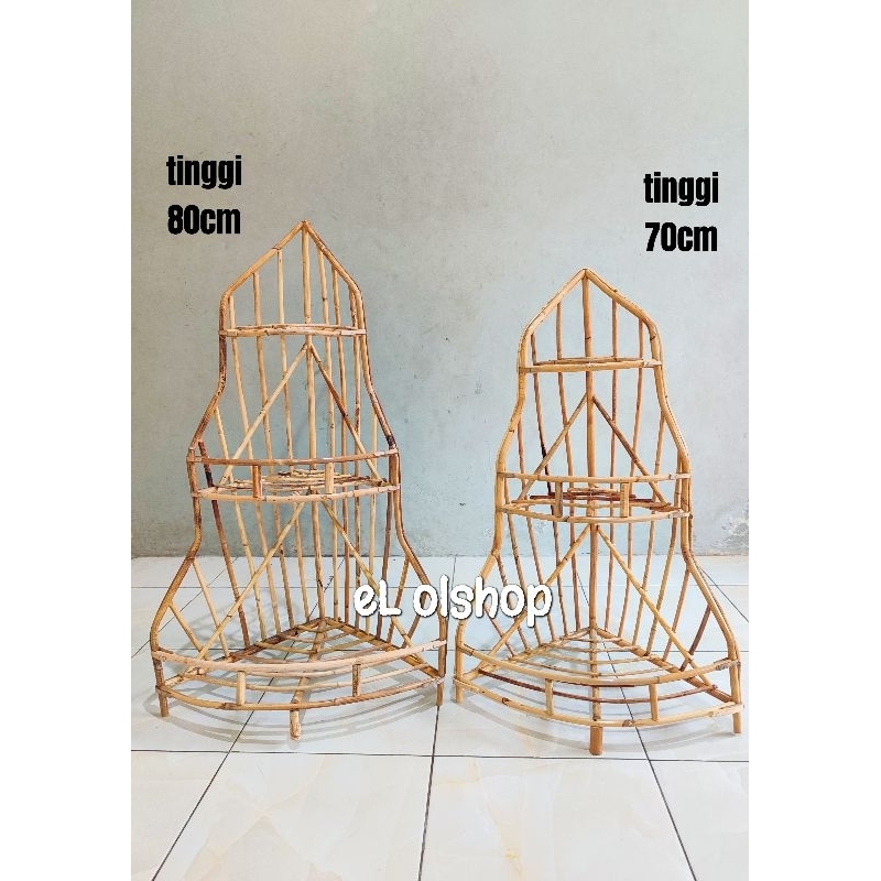 Keranjang Parcel Keranjang Parsel Rotan susun 3 (MAKSIMAL 4pcs per co)