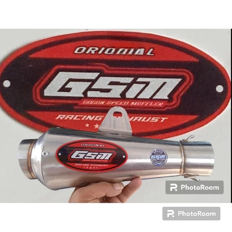 knalpot GSM original model fantera terlaris inlet 50 sarangan setengah