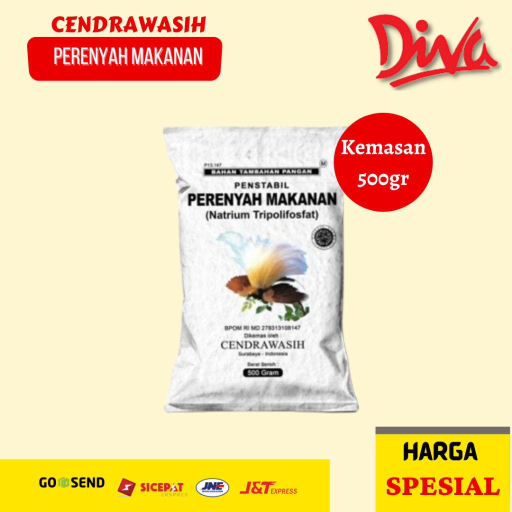 

Cendrawasih Perenyah Makanan 500gr | Bahan tambahan Pangan