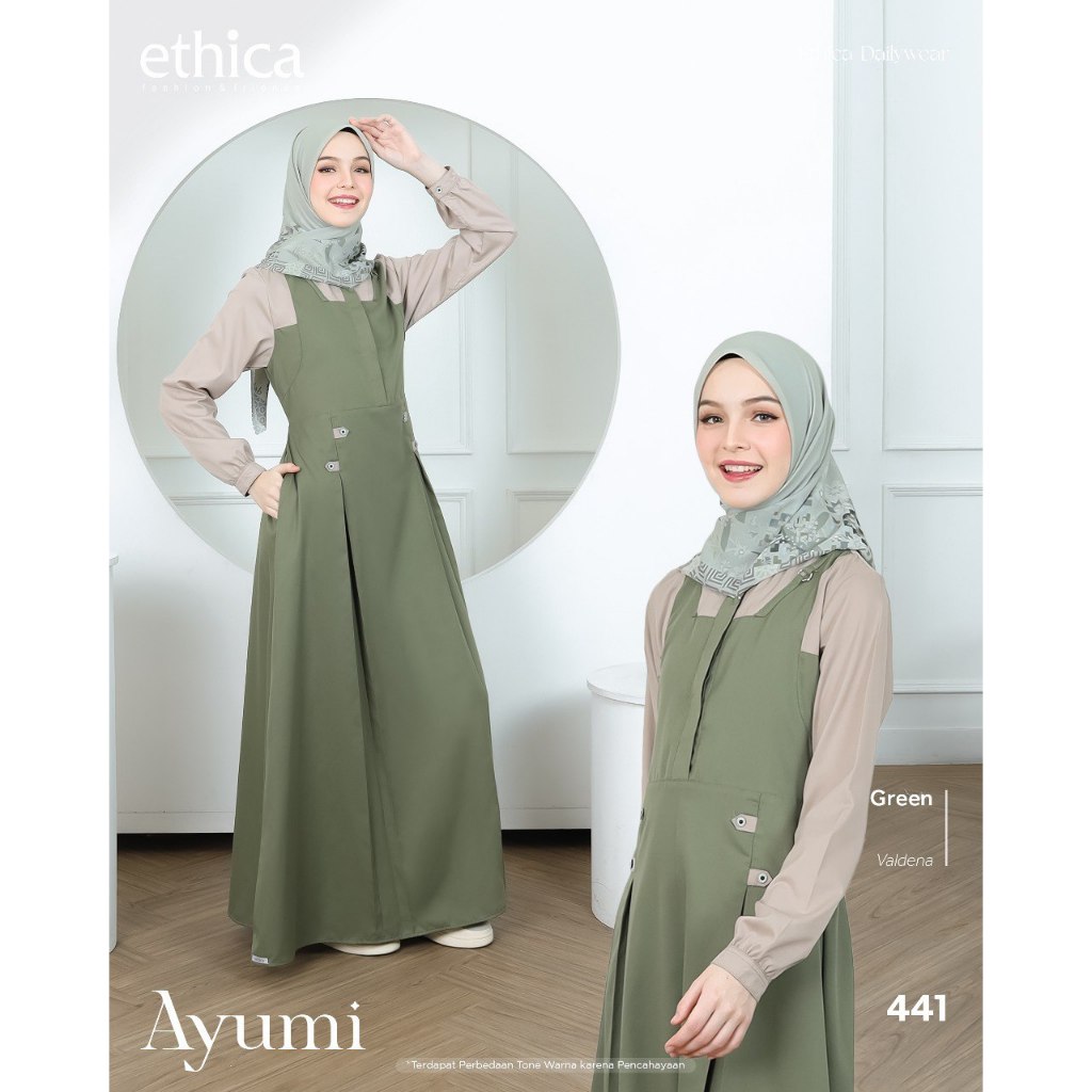 Ayumi 441 Gamis Daily Ethica / Ayumi 441 Green
