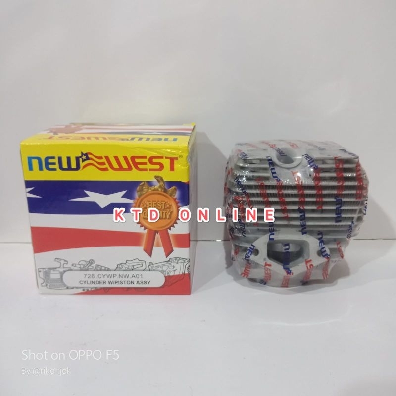 blok mesin senso new west 728 cylinder block assy chainsaw new west 728