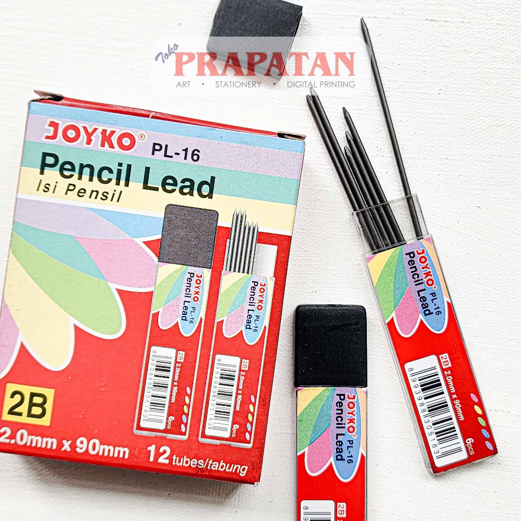 

Joyko Mechanical Pencil Lead Refill 2.00 2B | Isi Pensil Mekanik