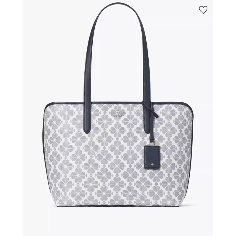 Kate Spade Flower Coated Tote Navy
