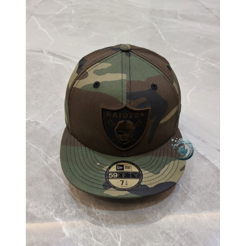 Topi Branded NEW ERA Original x NFL x RAIDERS Army Edition [Koleksi]