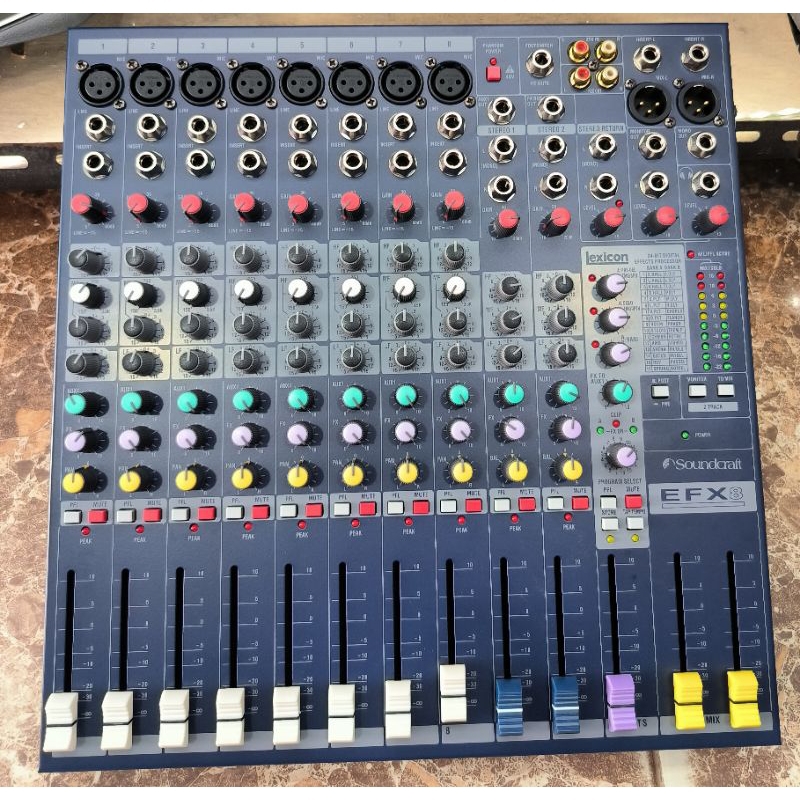 mixer 8 channel soundcraft efx8