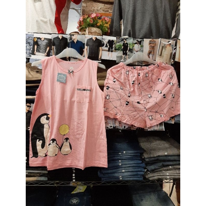 baju tidur kaus kensi all size moshi yumico