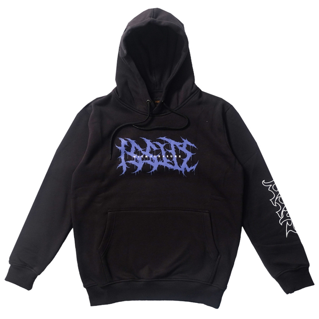 ISSUE CLOTHING - HEAVPURP - SWEATER HOODIE PULLOVER - BLACK