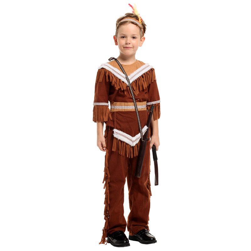 jojokids |  B-0223  | costume cosplay native american indian toddler boy , kostum suku indian anak l