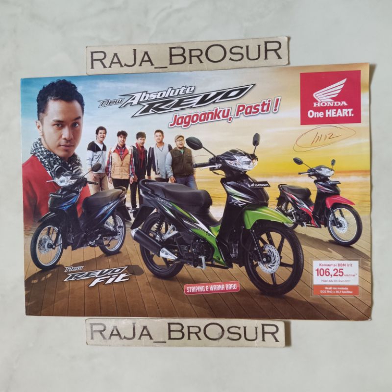 Poster brosur katalog leaflet Honda Revo Absolute/Revo Fit 2012
