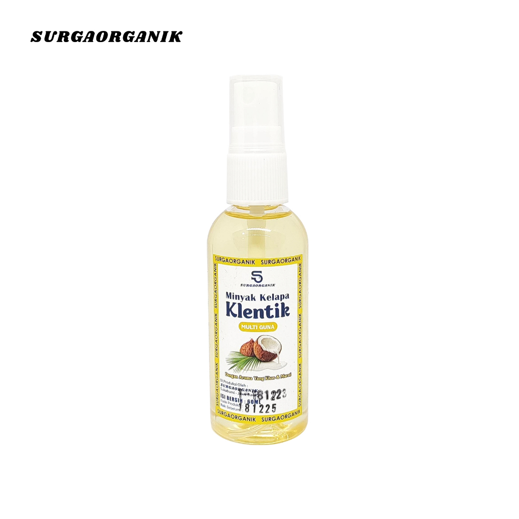 

Minyak Kelapa Klentik Kelentik SURGAORGANIK isi 60ml Spray