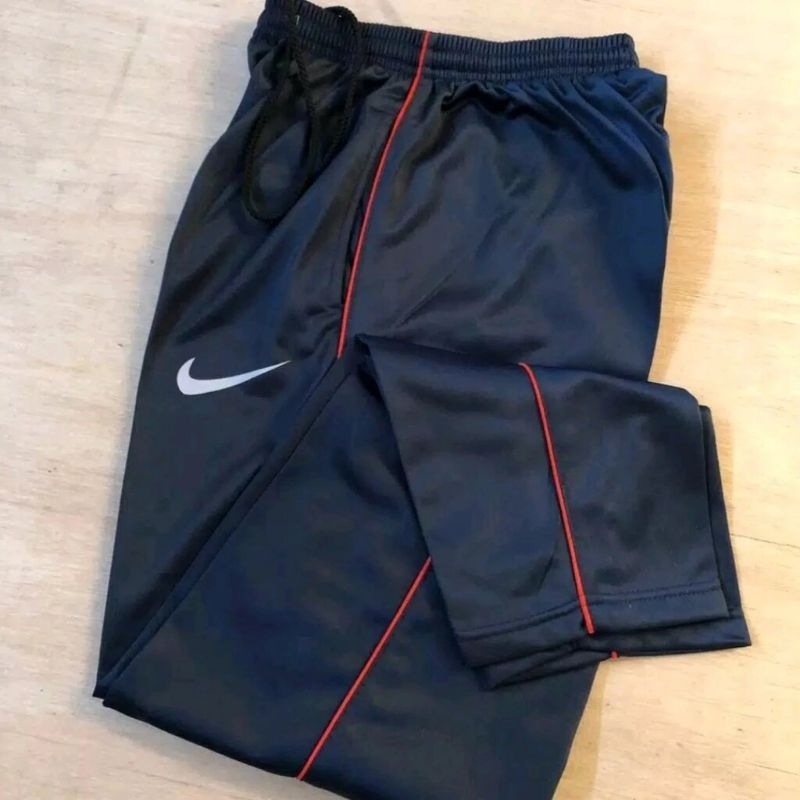 Celana training panjang pria wanita strip 1 nike hitam | Celana training | Celana training pria | tr