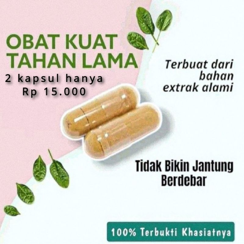 obat kuat pria tahan lama herbal alami (2 kapsul)