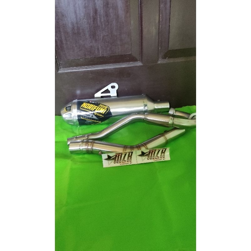 knalpot racing knalpot motor knalpot norifumi rocket 4 untuk klx/crf/wr dll