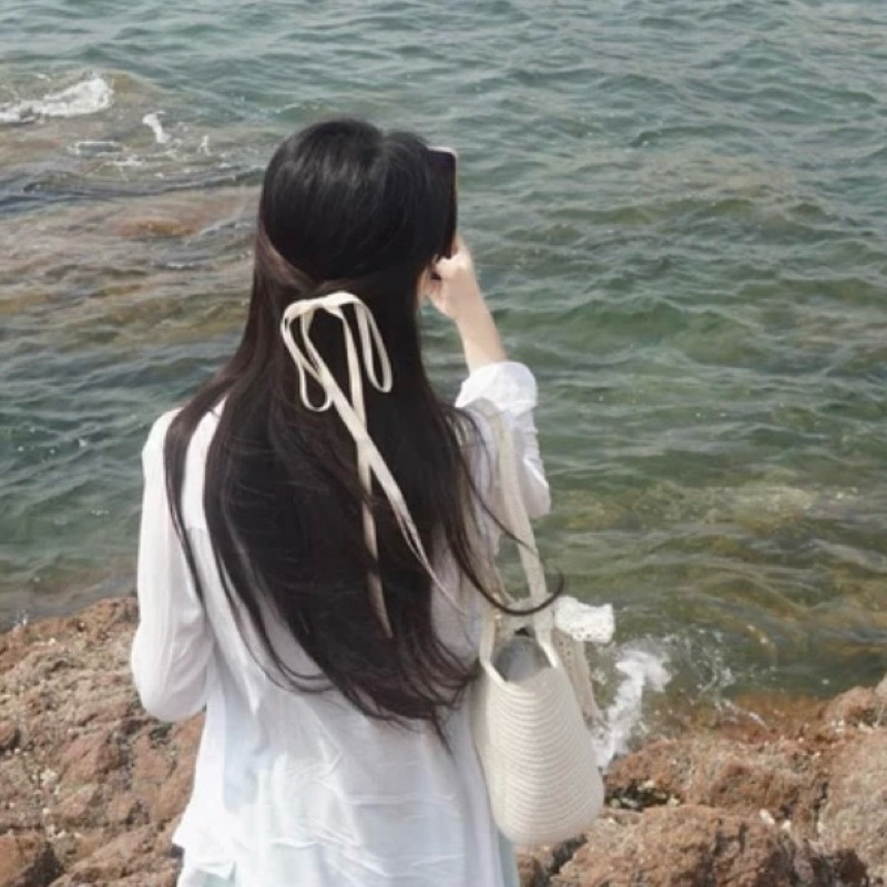 DEBBIE HAIRBAND - Ribbon Aesthetic Ikat Rambut Pita Jepit Rambut Pita Panjang Ikat Rambut Korea