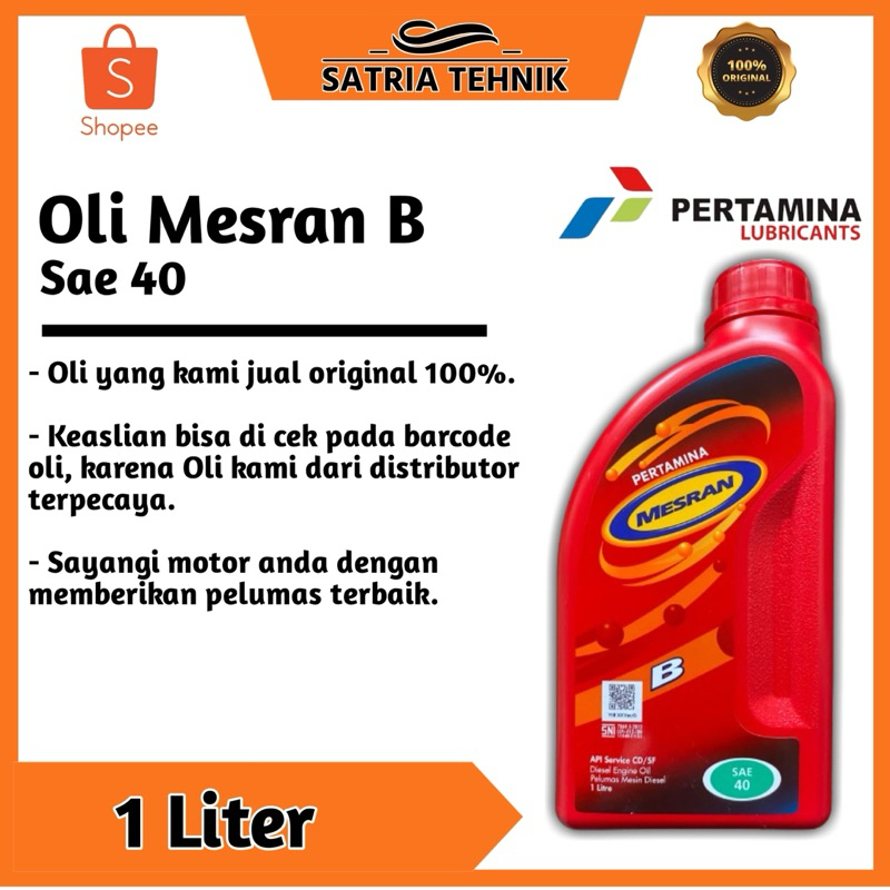 Oli Mesran B 40 1 Liter