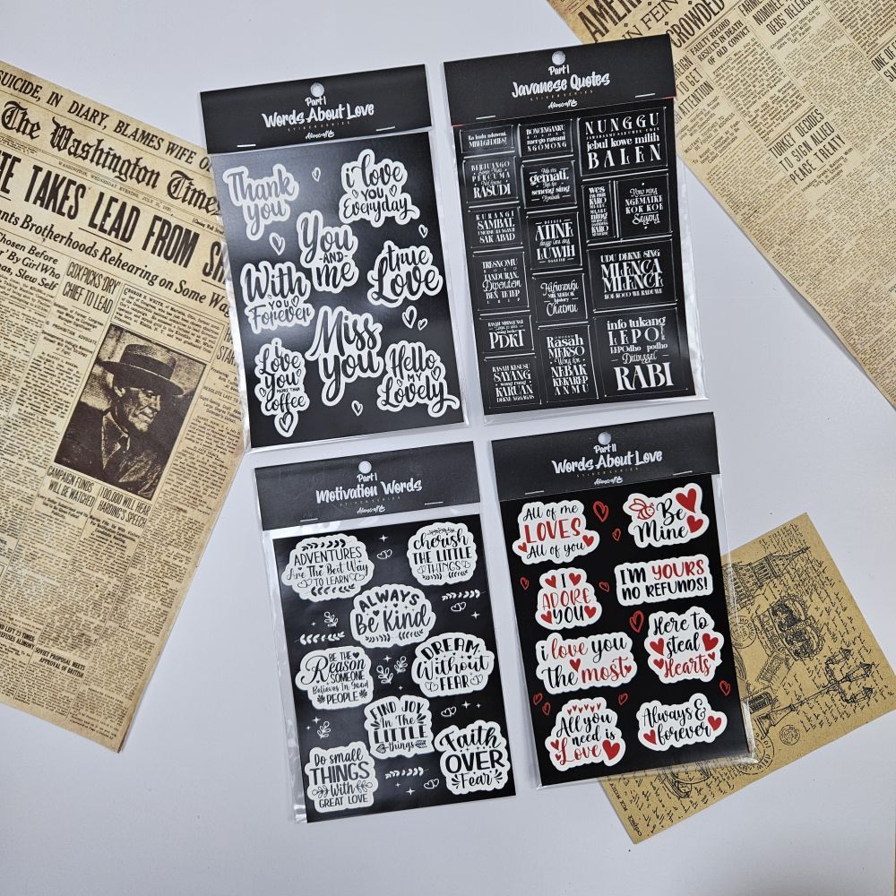 

ALIENS CRAFT Quotes Sticker Sheet / Stiker Kiss Cut