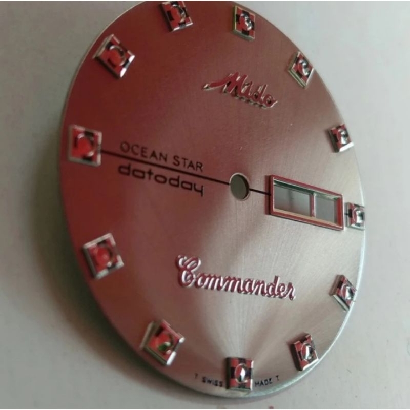 DUAL JAM TANGAN MIDO COMANDER ABU ABU BEST QUALITY IMPORT