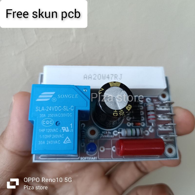 Kit Softstar anti jeglek 30A bahan fiber kit Auto Softstart anti jeglek for power amplifier