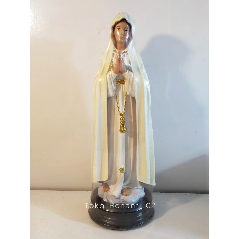 Patung Maria Fatima 30cm Cream (6394) - Patung Maria Fatima  - Patung Maria