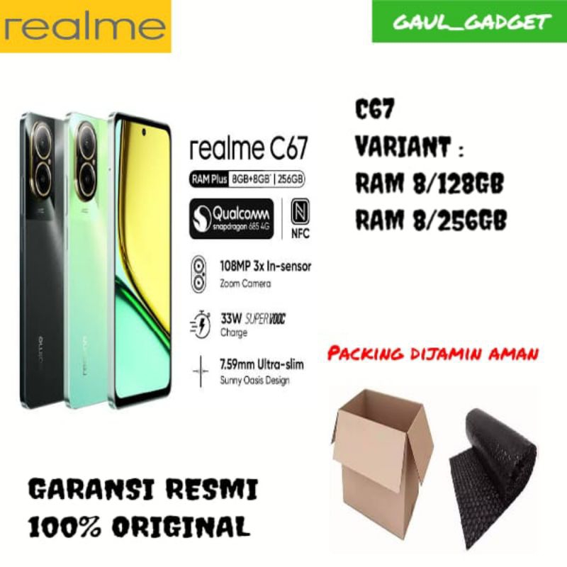 REALME C67 8/256 REALME C67 8/128 REALME C53 6/128GB REALME C 53 GARANSI RESMI REALME C35 4/64 GARAN