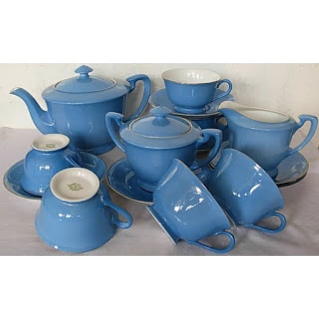 cangkir Tea Sets Jepang Noritake Biru