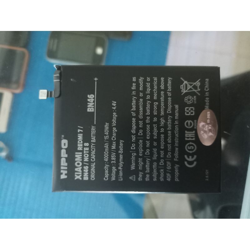BATTERY REDMI 7 / NOTE 8 BN46 MERK HIPPO