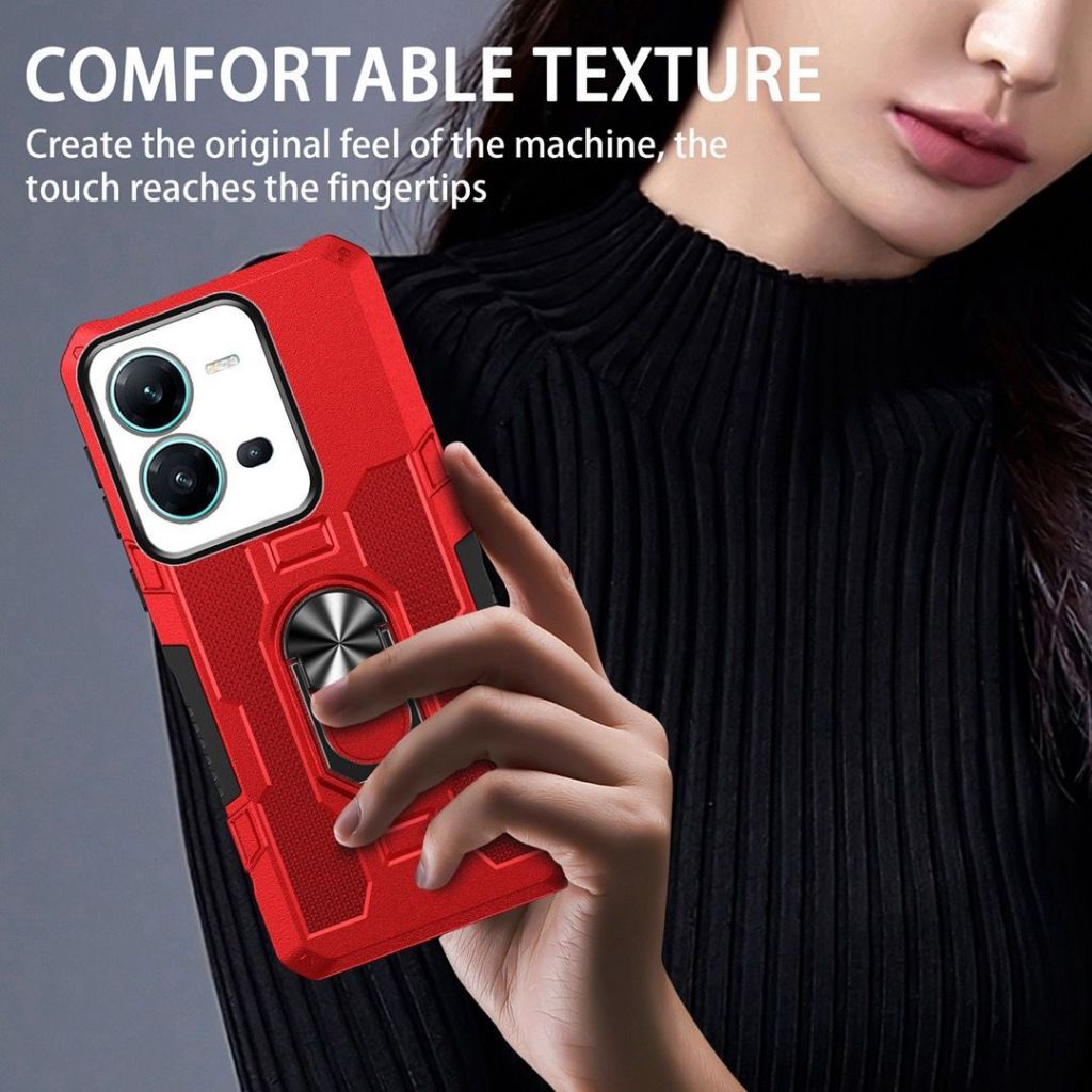XIAOMI REDMI 13C  HARD CASE ROBOT HIT EYE RING CASING HANDPHONE