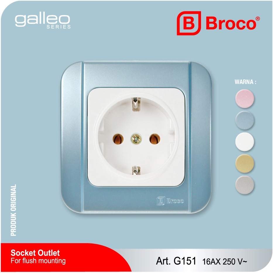 Stop Kontak G151 Broco Galleo Warna