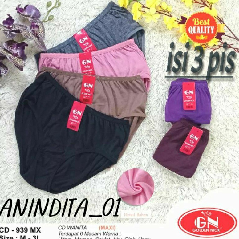 GROSIR MURAH celana dalamunderwearCd Golden Nick Yutind Cd wanita cancut Cd 9399372212underwear anin
