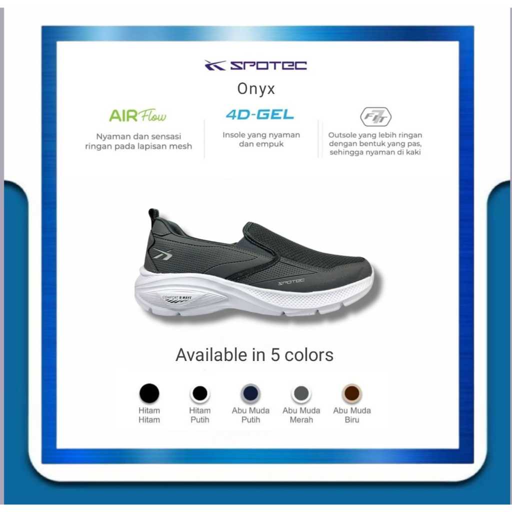 Sepatu Walking / Sepatu Walking SPOTEC Onyx