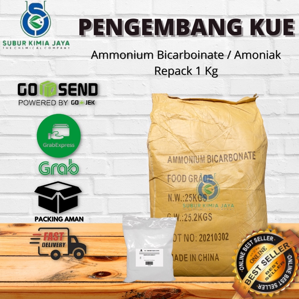 

FLASH SALE Amonium Bicarbonat Kue Ambik Pengembang Makanan 1 kg