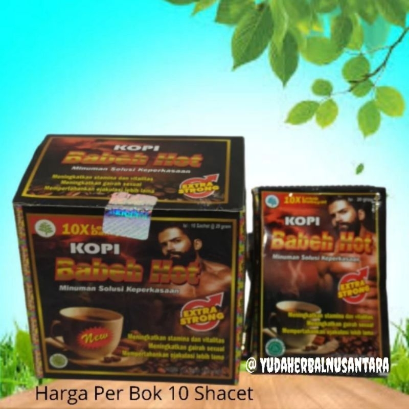 

Kopi Babeh Hot Stamina | 1 Box isi 10 Sachet