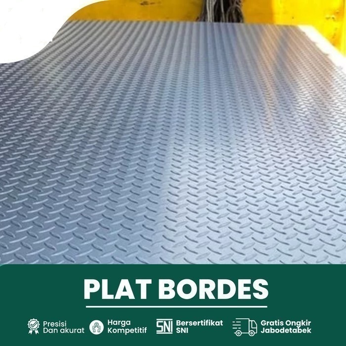 Besi Plat Bordes 1.6 mm x 1.2 Meter x 2.4 Meter