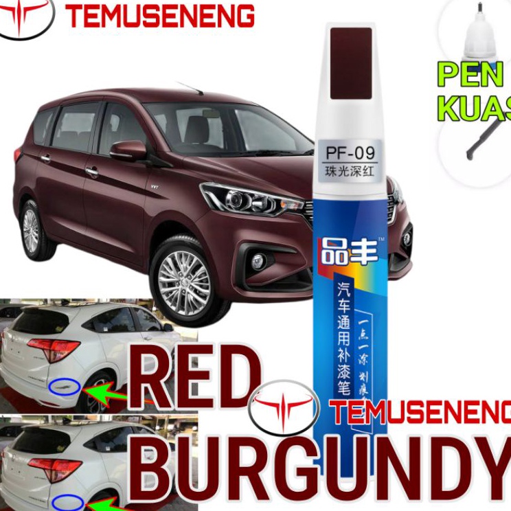 PROMO MURAH Pf9 Red Burgundy Metalic Metalik Dempul Merah Maroon Merah Tua Cat Body Mobil Motor Warn