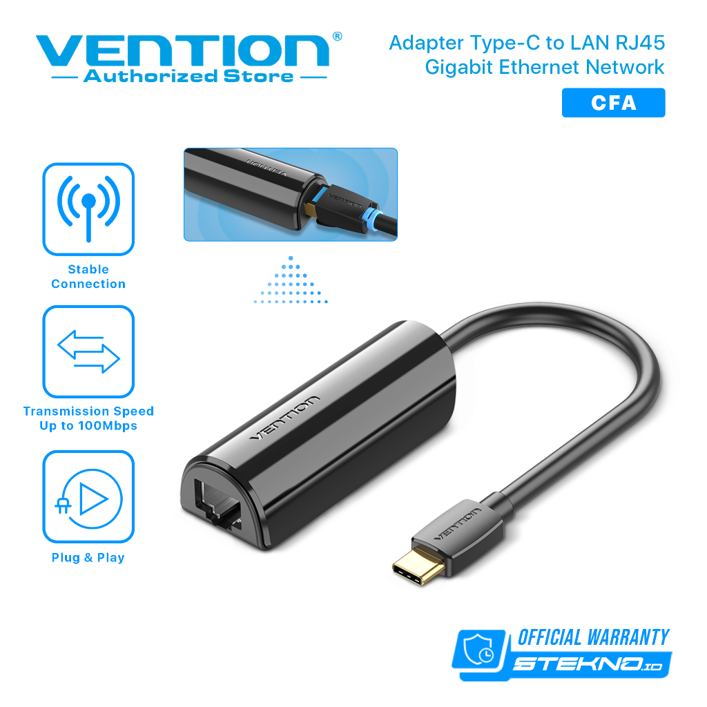 Vention Usb Type C to LAN RJ45 Gigabit Ethernet Network