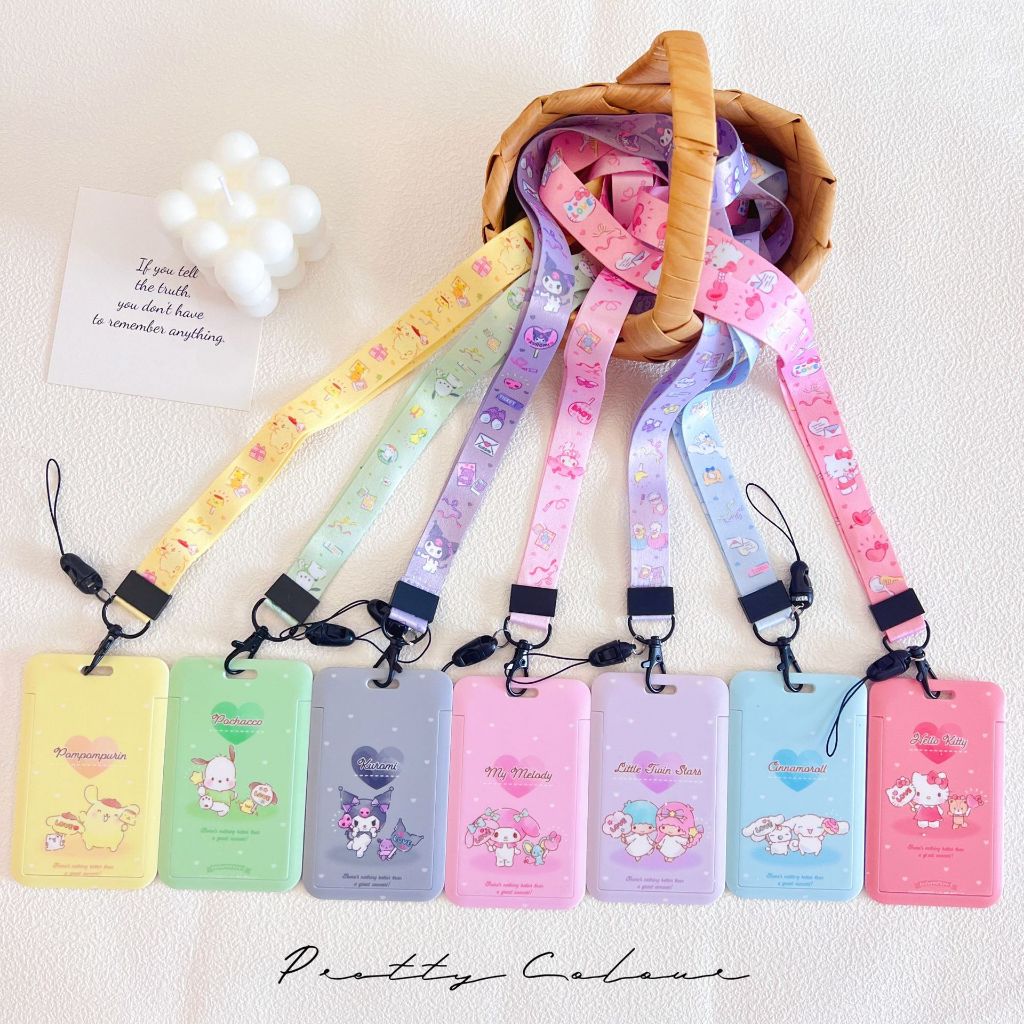 

Kalung Holder Kartu Lucu Sanrio /ID Card Holder NameTag Lanyard