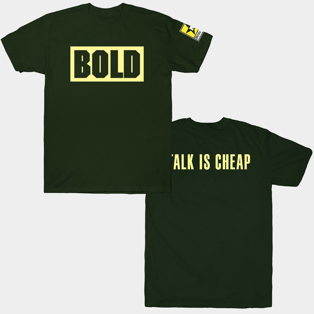 Kaos T shirt Musik Band Old school hardcore Bold talk is cheap