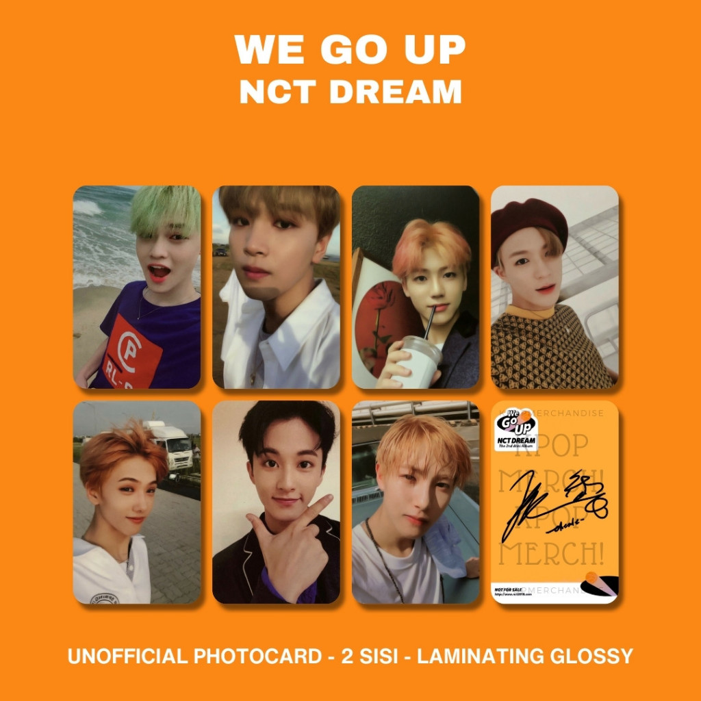 photocard nct dream we go up pc premium chenle haechan jaemin jeno jisung mark renjun