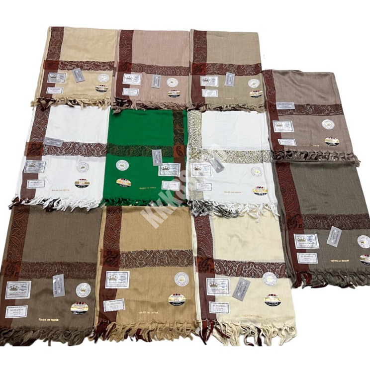 Belanja Nyaman CodeS8e8D Sorban Kashmir Hijau  Putih  Warna Al Saveda  Al Shafeda Persegi Panjang Ha