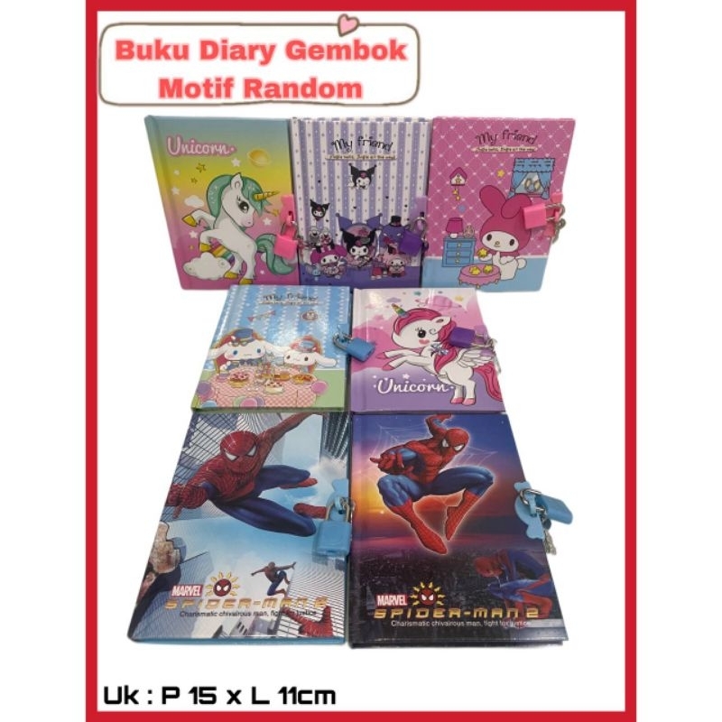 

BUKU DIARY GEMBOK / BUKU CATATAN KECIL