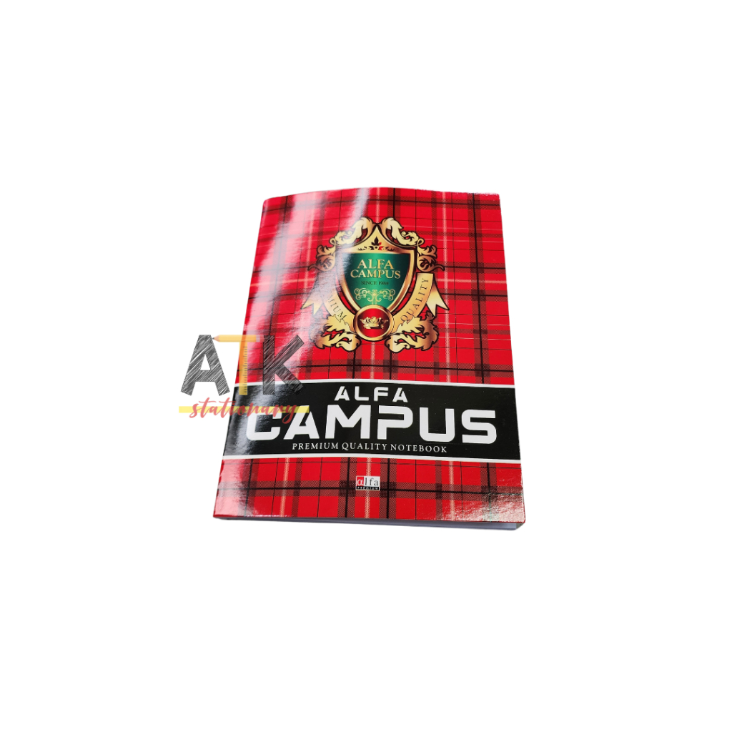 

mh Buku Tulis Alfa Premium Campus 38 Lembar Ukuran Kwarto Pendek ATK