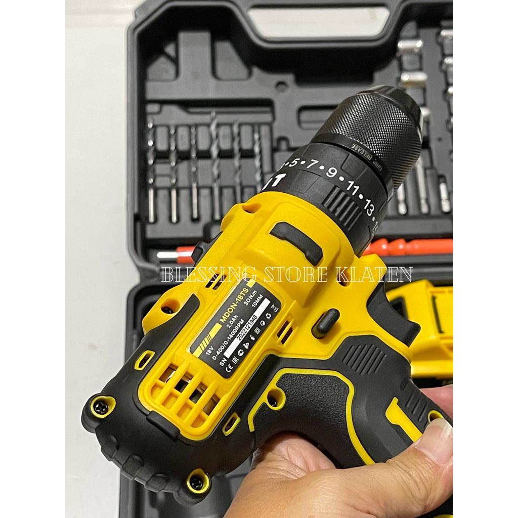 CORDLESS DRILL SET MDON 18V  2 BATERAI MDON 18TS / BOR CORDLESS DRILL